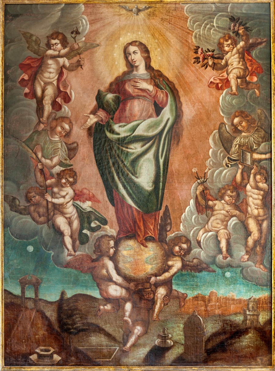 restauracion pintura religiosa XVIII