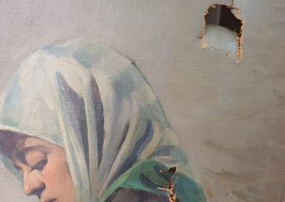 Desgarro Lienzo - Da Vinci Restauro - Restauración de arte - Restauración de obras de arte